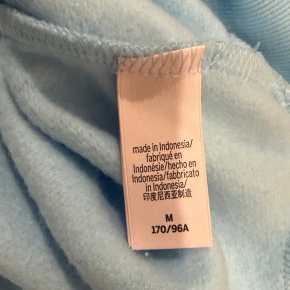 Victoria’s Secret Baby Blue Cropped Quarter Zip Sweatshirt, Medium - Picture 4 of 6